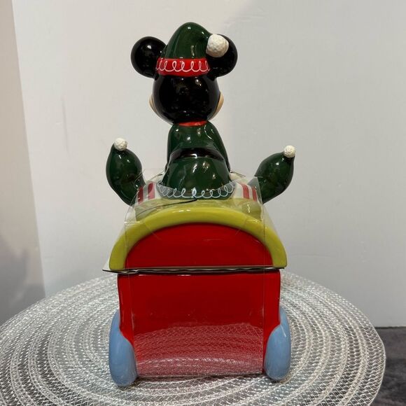 Disney Mickey Mouse Holiday Cookie Jar NWT - Picture 8 of 11